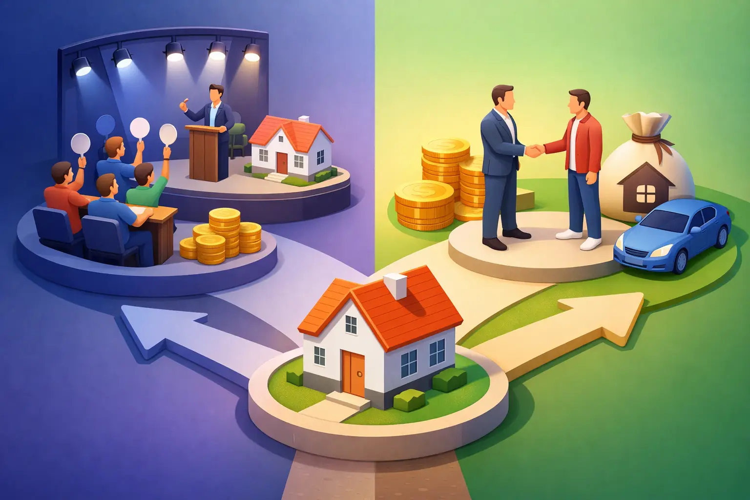 Auction or Cash Buyer: Which Sale Fits You? Auction or Cash Buyer: Which Sale Fits You?