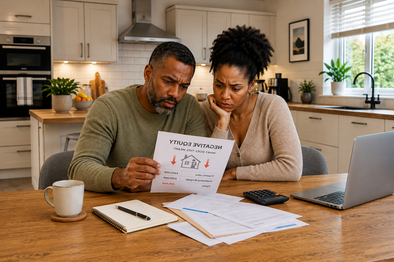 Negative Equity image black couple