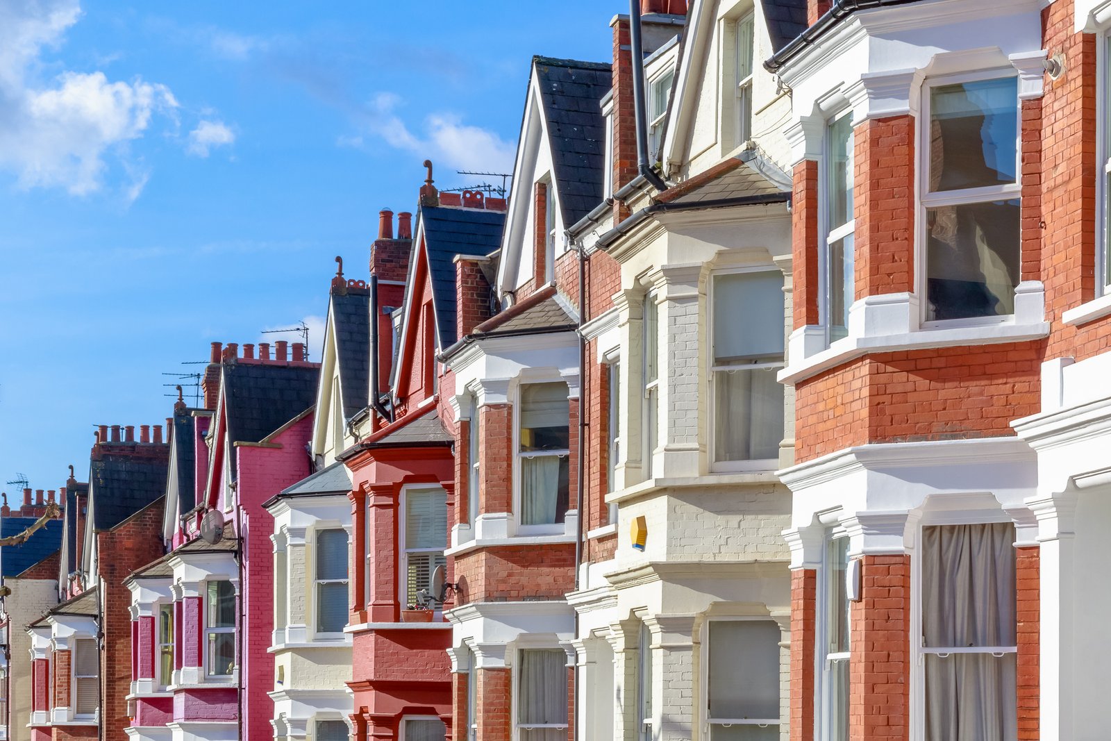 Houses on a residential street