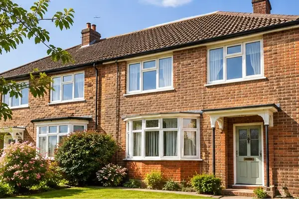 Inherited family home – a red-brick semi-detached house