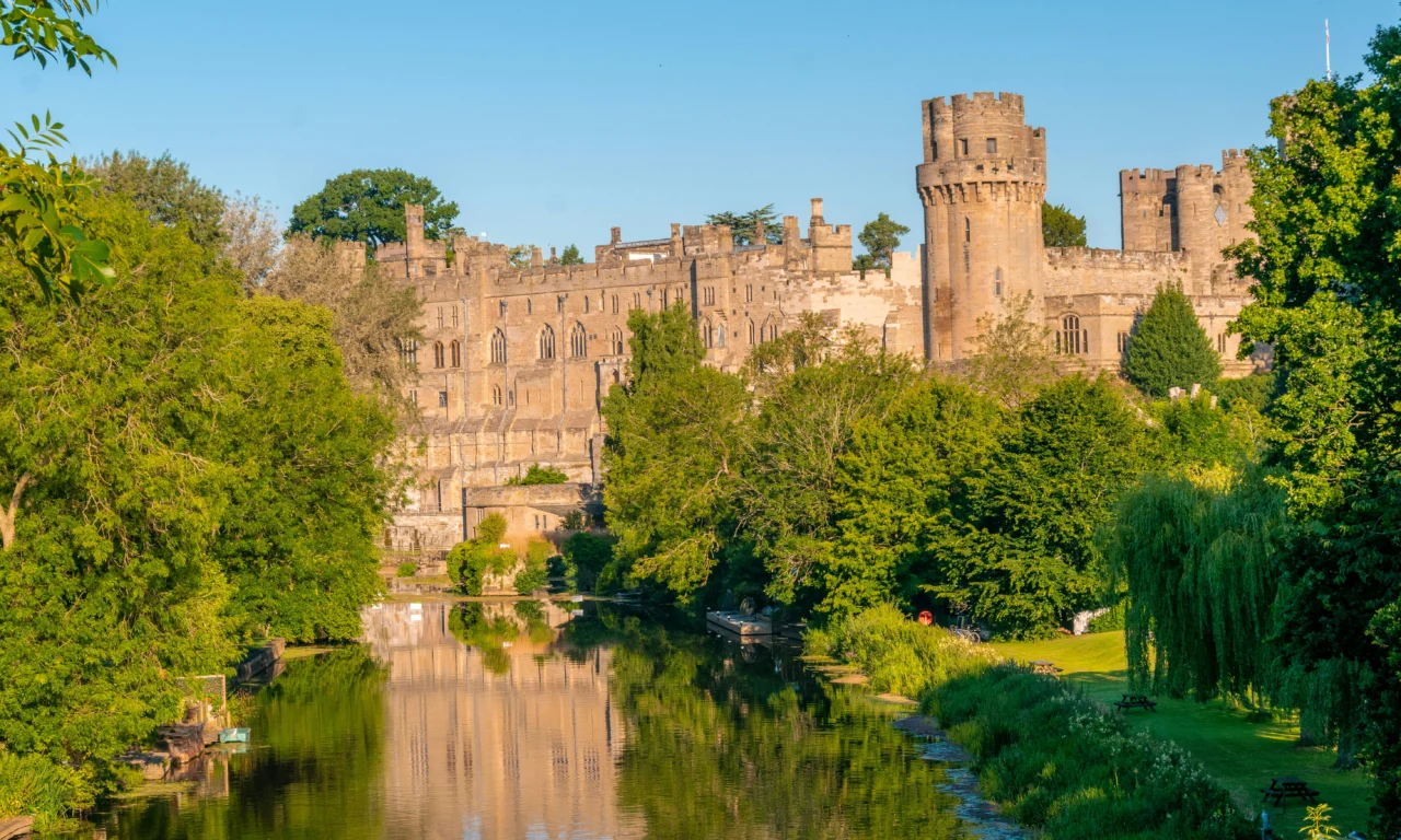 Warwick Castle above the River Avon